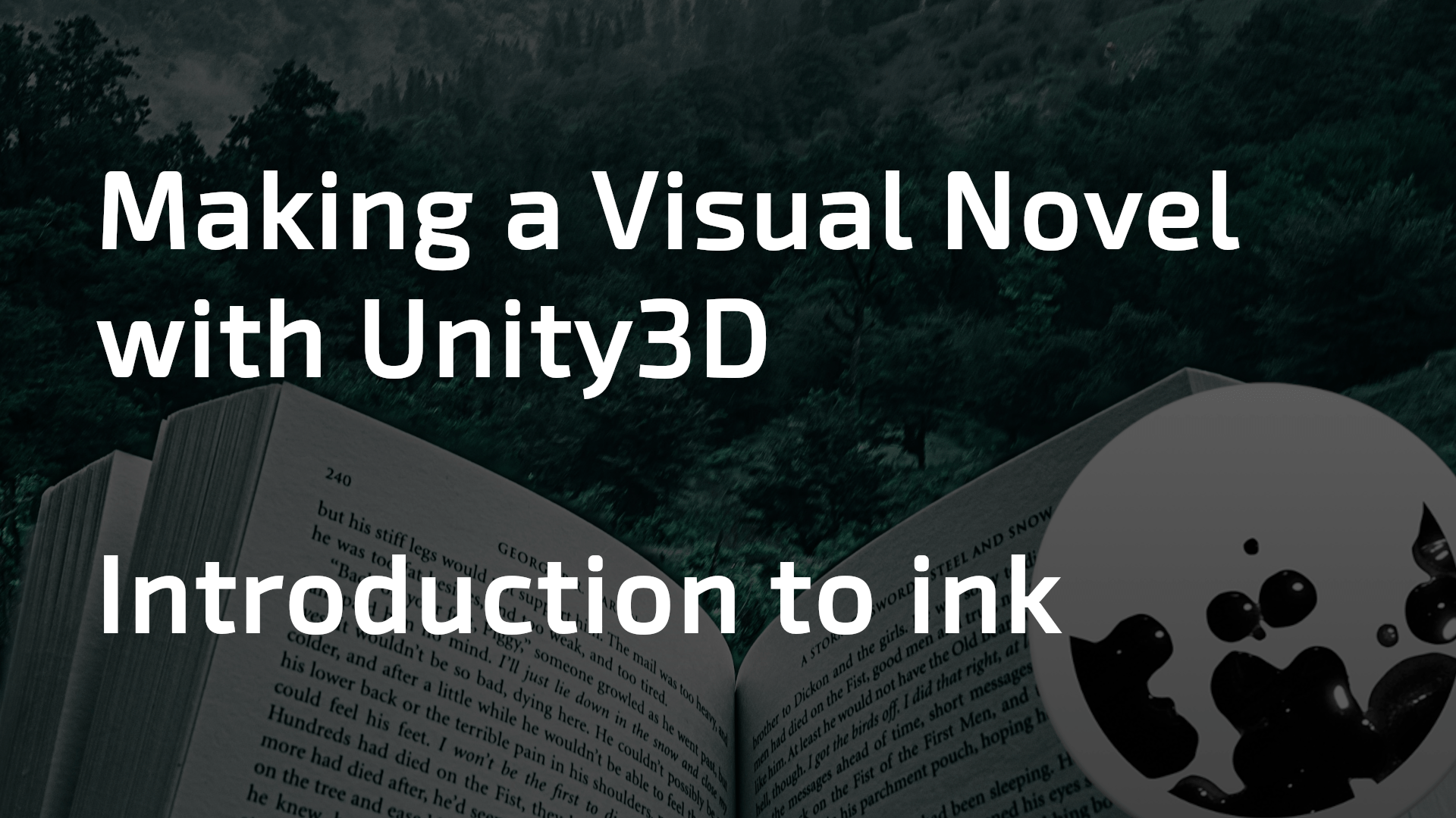 Making a Visual Novel with Unity (1/5) - Introduction to Ink